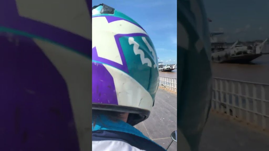 How many bikes can fit in this tiny ferry? #travel #travelvlog #asiatravel