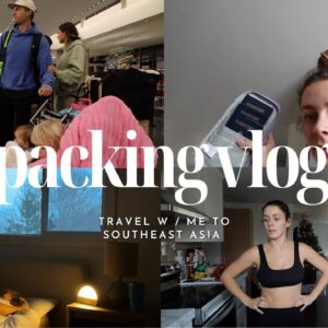 VLOG | feeling off, pack with us to Southeast Asia, travel day |
