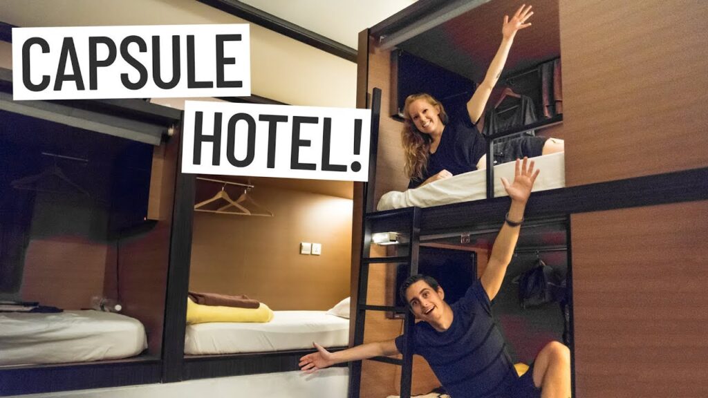 SINGAPORE CAPSULE HOTEL EXPERIENCE! - Asia Travel Vlog