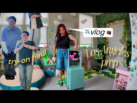 Queer Diaries ✈️ trip prep for Los Angeles and Asia, squishmallows, work & cooking for my nail techs