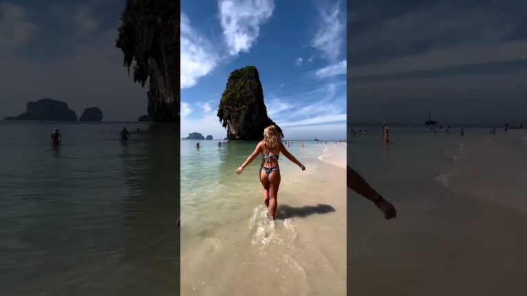 Discover the beautiful Railay Beach in Krabi, Thailand! #thailandtravel #asiatravel #krabi